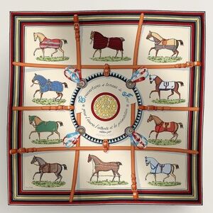 HERMES COUVERTURES ET TENUES DE JOUR FOREVER SCARF 90 SILK TWILL